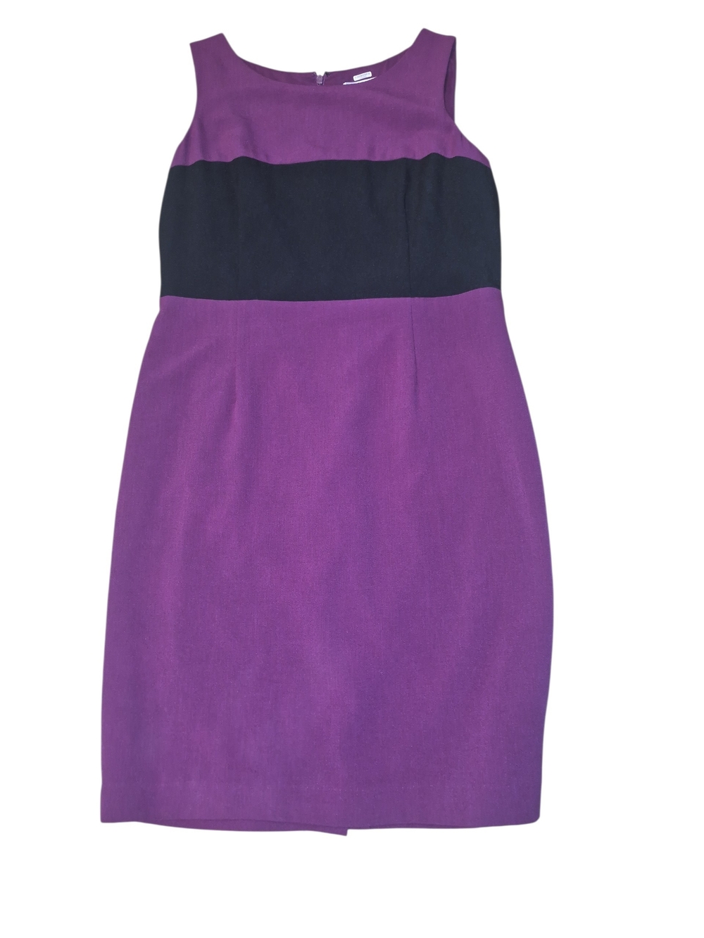 Kasper Purple and Black Sheath Dress